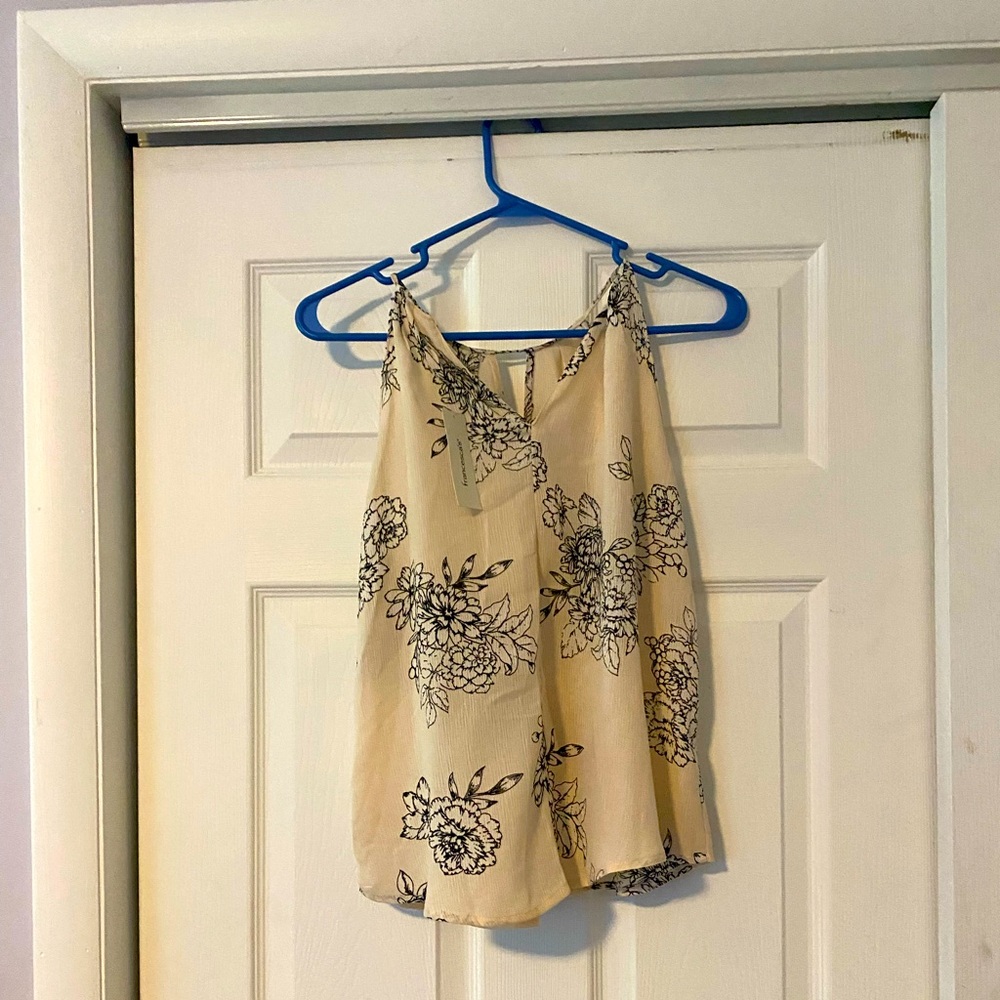 A flower tank top